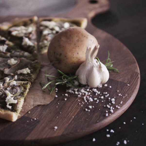 By Brorson Pizzabræt Ø 40 cm - Røget Egetræ - Image 3