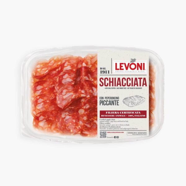 Levoni Salame Schiacciata Piccante Affettato